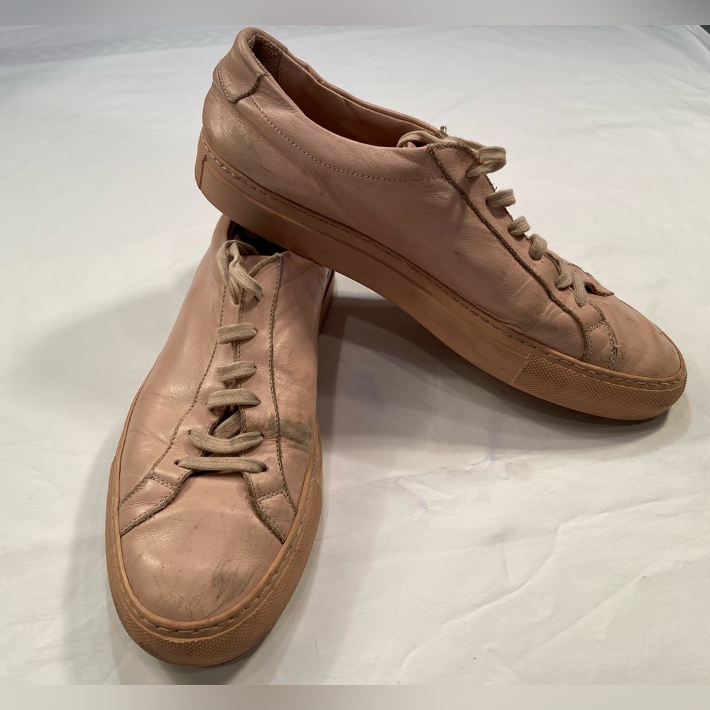 Common Projects blush pink leather women’s sneakers, low Achilles, size 41
